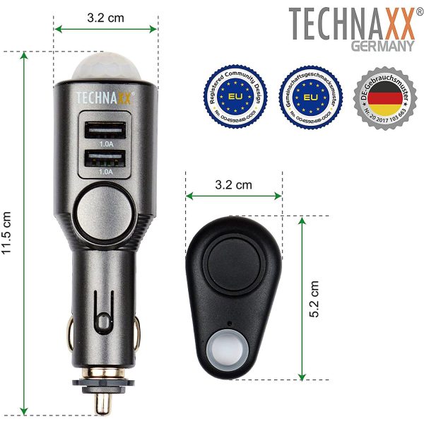 Technaxx car Alarm with Charging Function TX-100 - Görsel 4