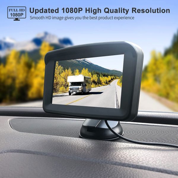 5" Monitor with 1080P Backup Camera for Truck - Görsel 2