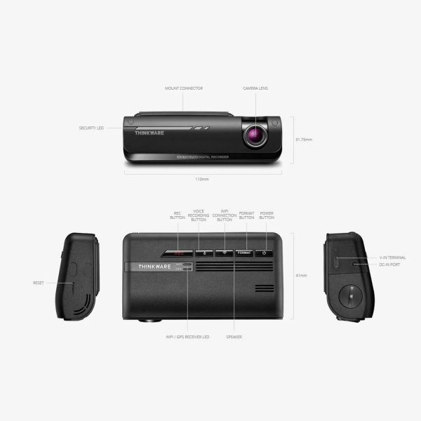Thinkware F770 Dash Cam Dual Channel Wifi GPS 16GB - Görsel 3