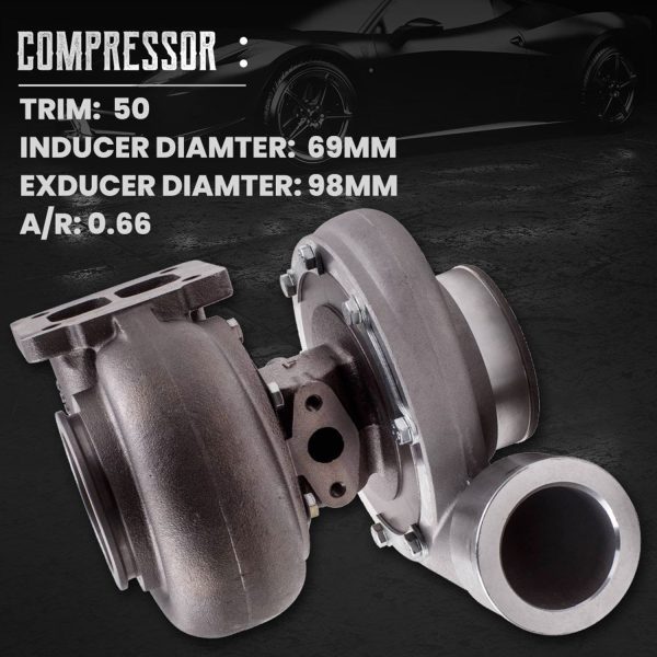 Maxpeedingrods GT45 T4 Upgrade Racing Turbo charger - Görsel 3